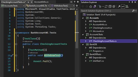 unit tests visual studio with sealed class|unit testing .